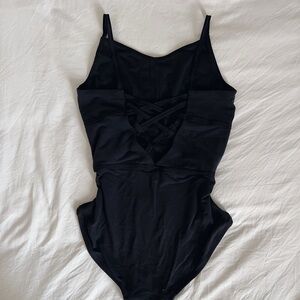 Lululemon Ivivva Cross Back Black Ballet Leotard RARE/NO LONGER SOLD